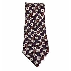 Christian Dior Monsieur Silk Men's Neck‎ Tie Designer Geometric Pattern Classic